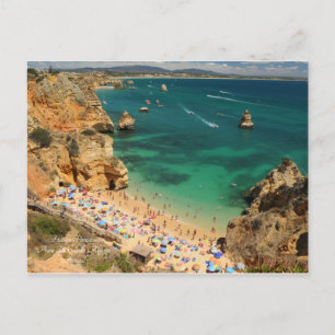 Gömt Paradise Praia Do Camilo, Algarve, Portugal Vykort
