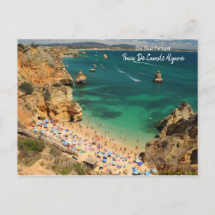 Gömt Paradise Praia Do Camilo, Algarve, Portugal Vykort