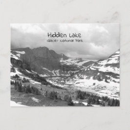 Gömt Sjö Black and White Photo Postcard Vykort