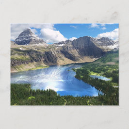 Gömt Sjö i Glacier National Park Vykort