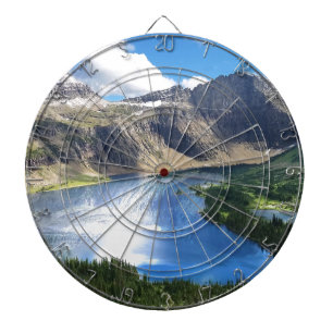 Gömt Sjö i Glacier nationalpark Darttavla