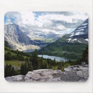 Gömt Sjö Overlook Glacier National Park Montana Musmatta
