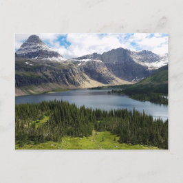 Gömt Sjö Overlook Glacier National Park Montana Vykort