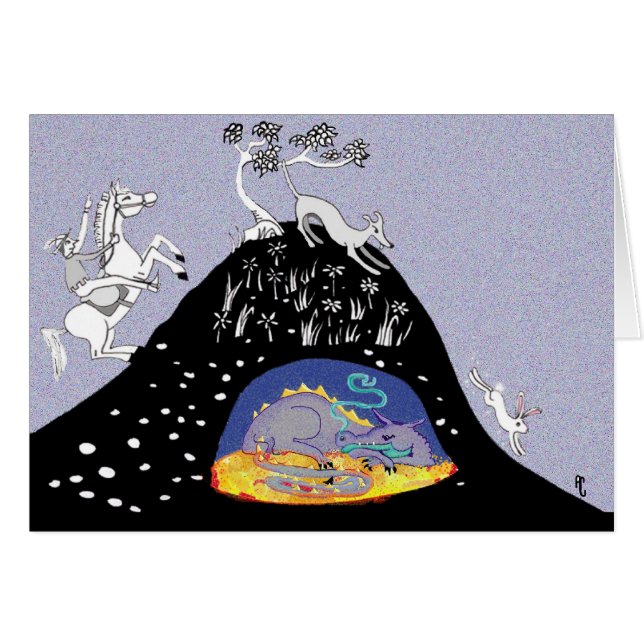 Gömt skatt hälsningskort (Framsidan Horizontal)