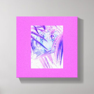 Gömt tigerarbetsyta canvastryck