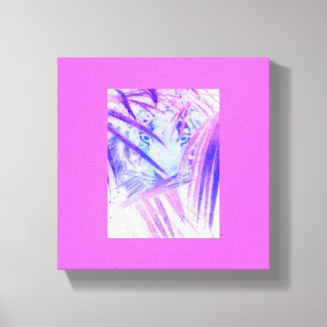 Gömt tigerarbetsyta canvastryck (Framsida)