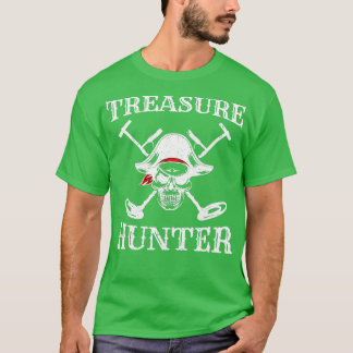 Gömt Treasure Hunter Pirat Metall-detektor Guld T Shirt