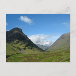 Gömt Valley Glencoe Scotland Vykort