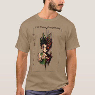 Gon Freecss jag bränner allt Anime T-Shirt