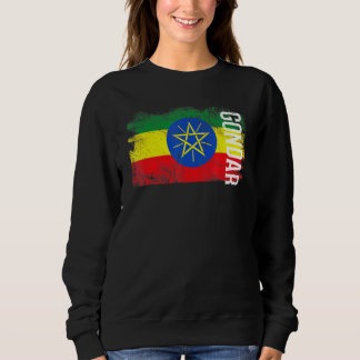 Gondar Etiopien Flagga för etiopier Manar Women Ki T Shirt