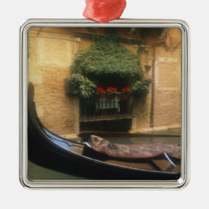 Gondol och restaurang, Venedig, Veneto, Italien Julgransprydnad Metall