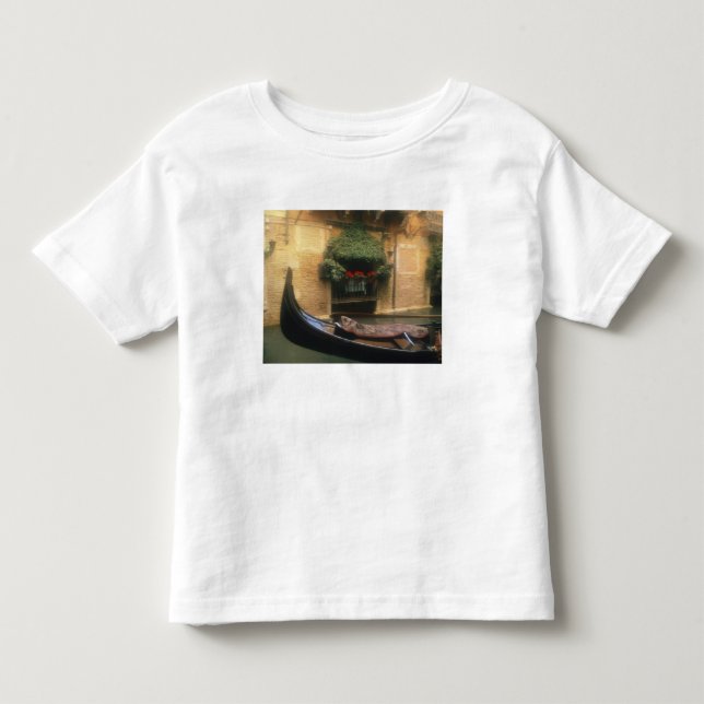 Gondol och restaurang, Venedig, Veneto, Italien Tee (Framsida)