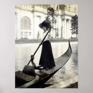 Gondola Girl, 1904 St Louis Exposition, Poster