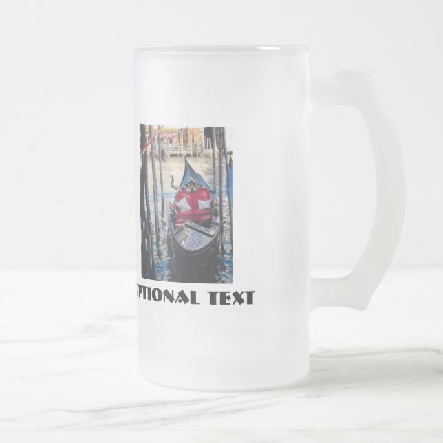 Gondola i Italien Venedig Frostat Ölglas (Höger)
