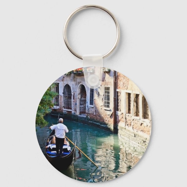 Gondola i Italien Venedig Nyckelring (Framsida)