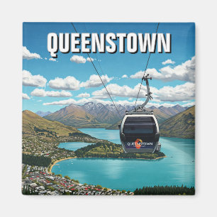 Gondola i Queenstown New Zealand Travel Magnet