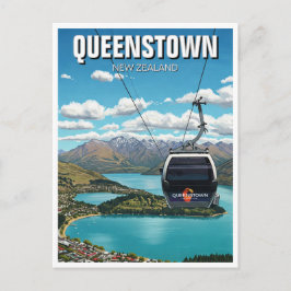 Gondola i Queenstown New Zealand Travel Vykort
