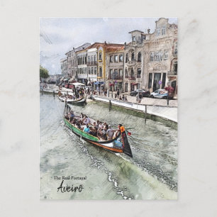 Gondola Ride- Aveiro Portugal Vykort