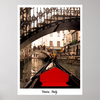 GONDOLA UNDER BRIDGE, poster