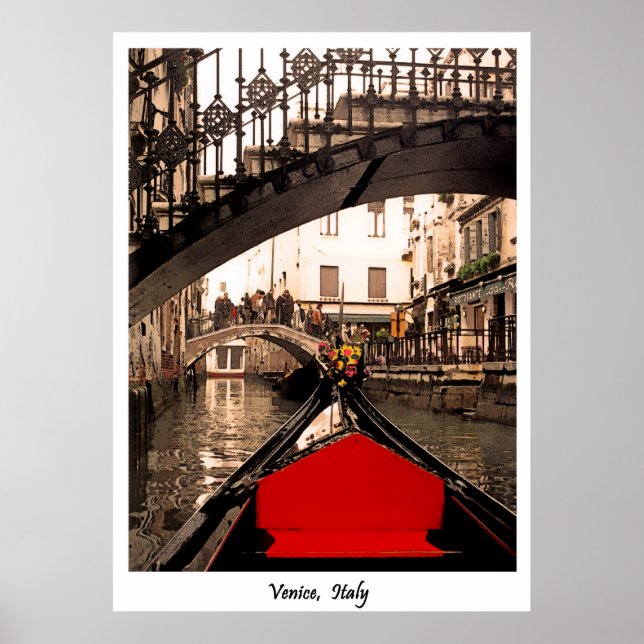 GONDOLA UNDER BRIDGE, poster (Framsidan)