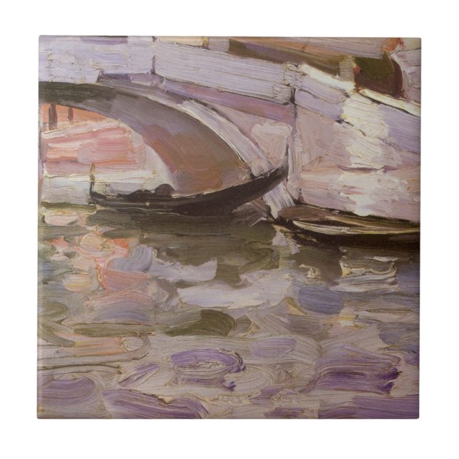Gondolas av John Singer Sargent, Impressionism Art Kakelplatta (Framsidan)