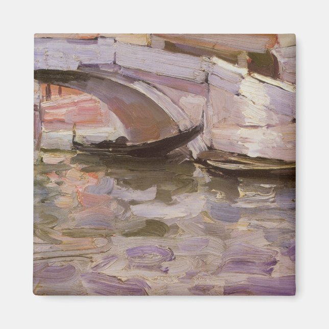 Gondolas av John Singer Sargent, Impressionism Art Magnet (Framsidan)
