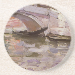 Gondolas av John Singer Sargent, Impressionism Art Underlägg Sandsten