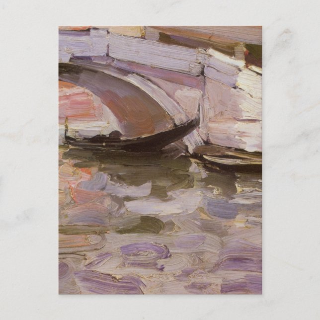 Gondolas av John Singer Sargent, Impressionism Art Vykort (Framsida)