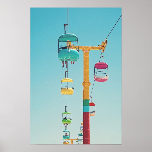 Gondolas Himlar Gliders Santa Cruz BoardPoster Poster (Framsidan)