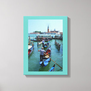 Gondolas i Venedig Canvastryck