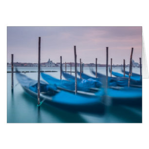 Gondolas i Venedig Hälsningskort