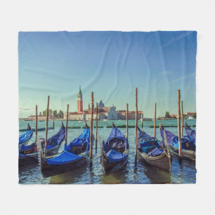 Gondolas i Venedig, Italien Fleecefilt
