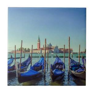 Gondolas i Venedig, Italien Kakelplatta