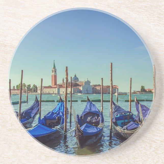 Gondolas i Venedig, Italien Underlägg (Framsidan)