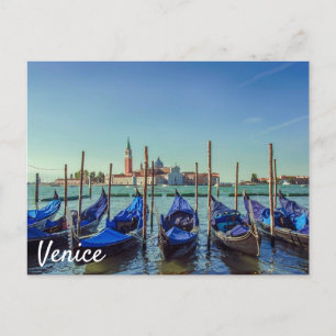 Gondolas i Venedig, Italien Vykort