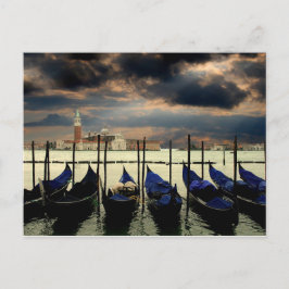 Gondolas i Venedig Italien Vykort