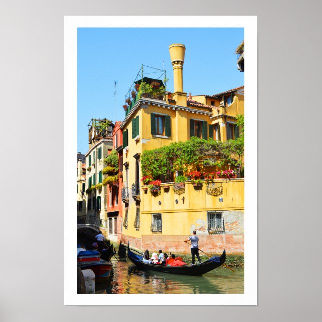 Gondolas i Venedig Poster (Framsidan)