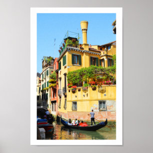 Gondolas i Venedig Poster