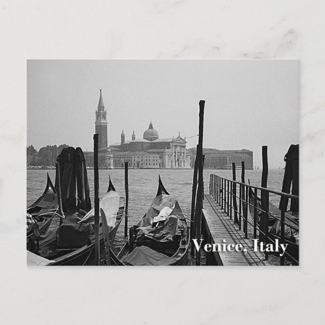 Gondolas i Venedig Vykort (Framsida)