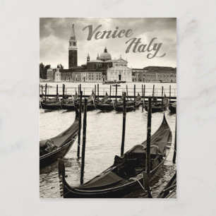 Gondolas i Venedig Vykort