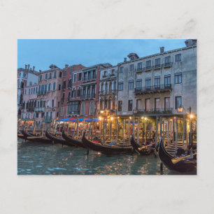 Gondolas i Venedigs Italien Photo Vykort