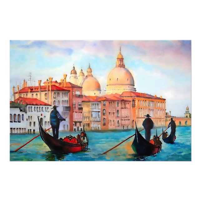 Gondolas of Venice Fototryck (Framsidan)