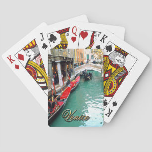 Gondolas på en venetiansk kanal casinokort