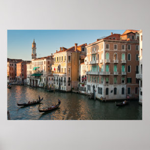 Gondolas på Italien Venedig Poster