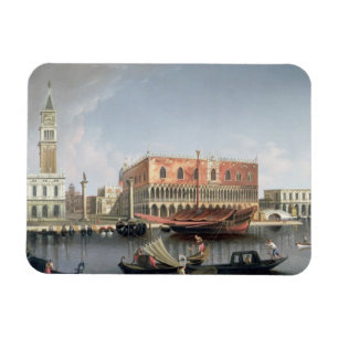 Gondoler, för St. markerar, kvadrerar, Venedig Magnet