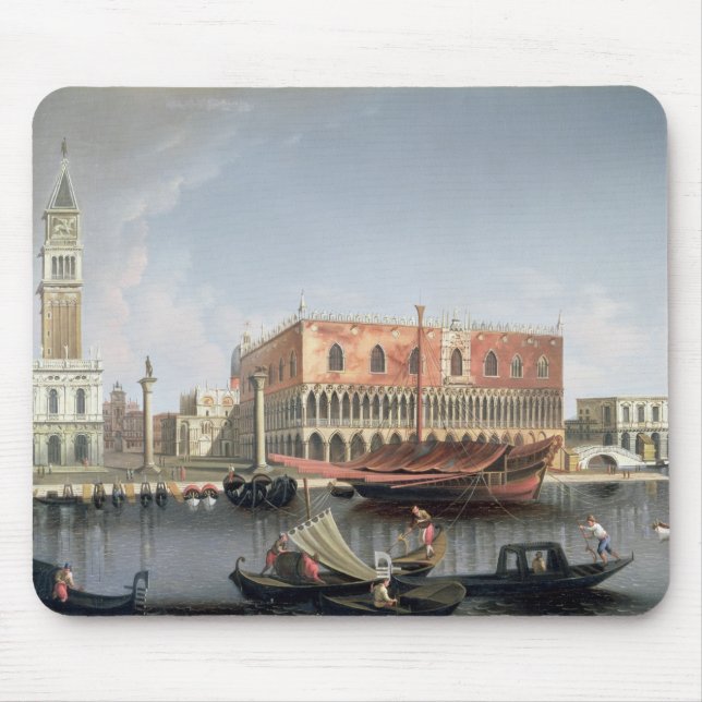 Gondoler, för St. markerar, kvadrerar, Venedig Musmatta (Framsidan)