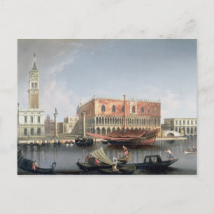 Gondoler framför S:t Marcus- torget, Venedig Vykort