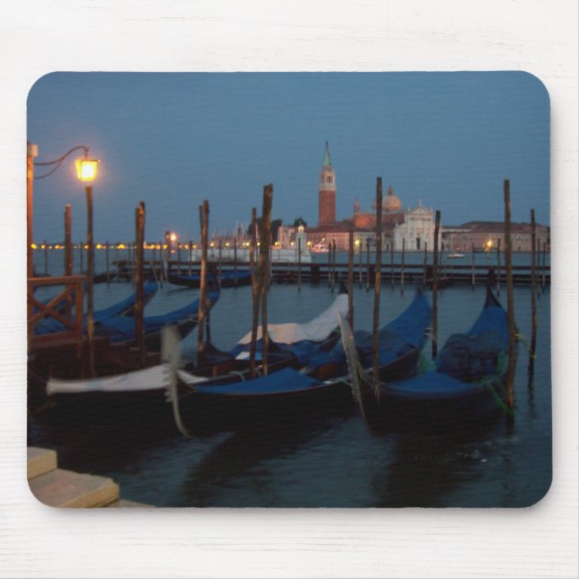 Gondoler i Venedig Musmatta (Framsidan)
