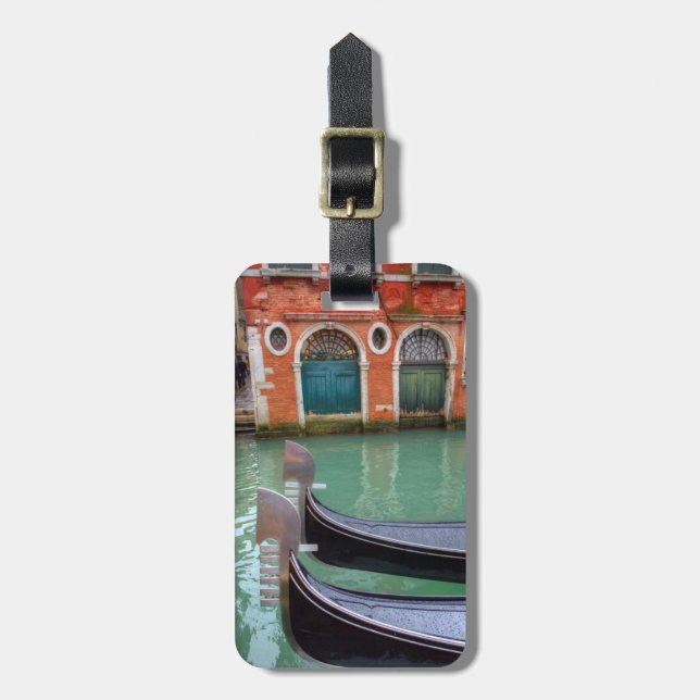 Gondoler på Stora Kanalen, Venedig Bagagebricka (Vertikal Framsida)