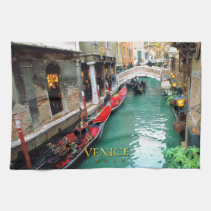 Gondoler Venedig, italien Kökshandduk
